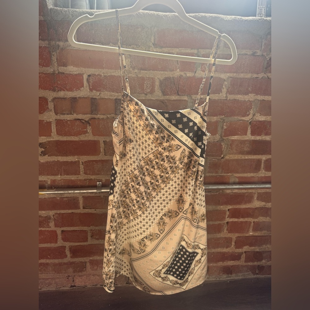 Forever 21 Black and Cream Mini Dress